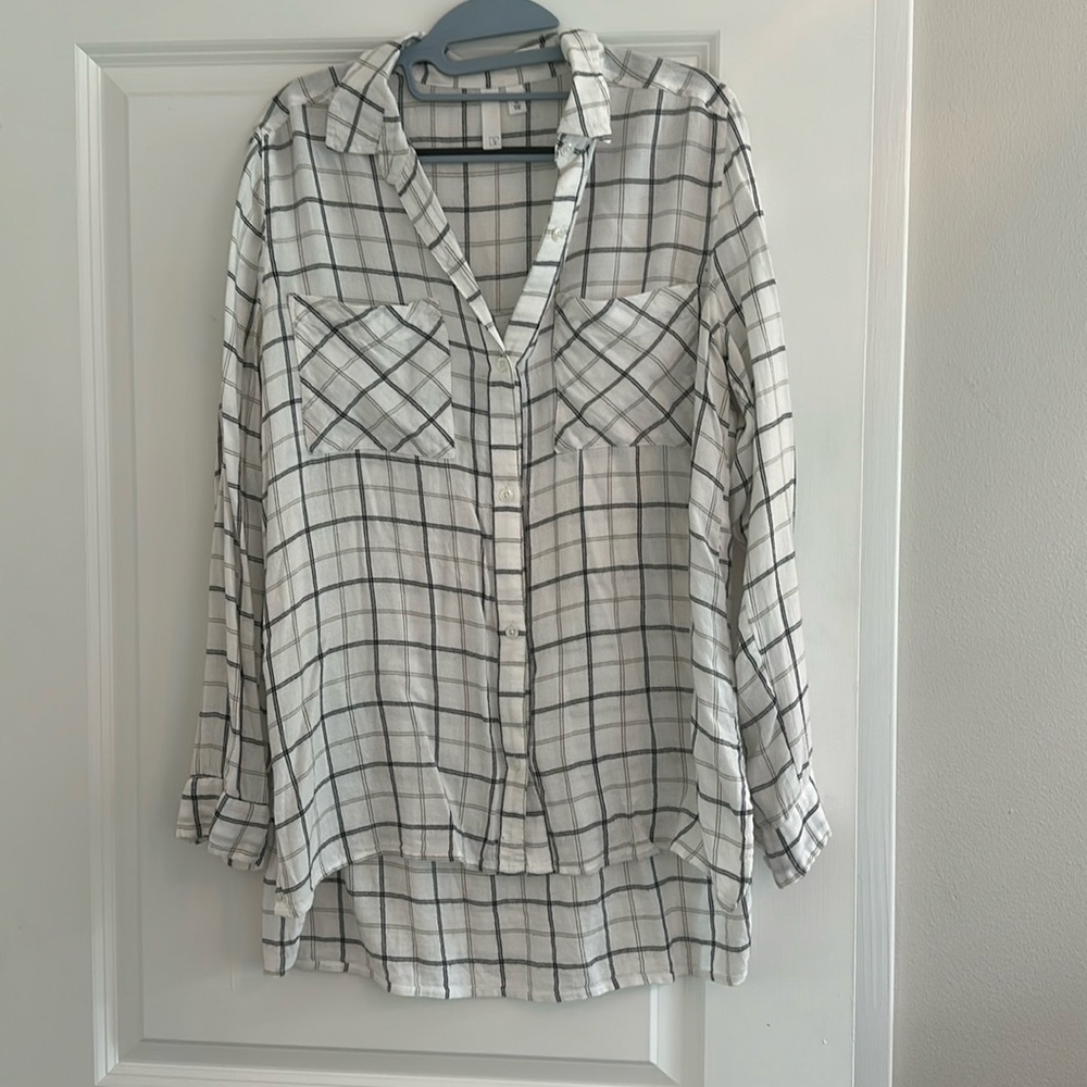 BP White Stripped Button Down